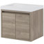 Meuble-lavabo simple 24,5 po avec plateau en marbre de culture 24,5 po-859462578