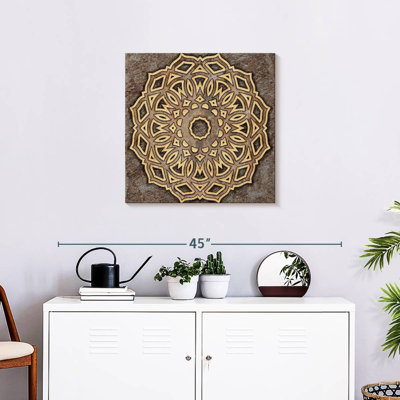Kerner Round Carved Wood
