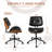 Ergonomic Adjustable Height Task Chair With Thickened Cushion-819998229