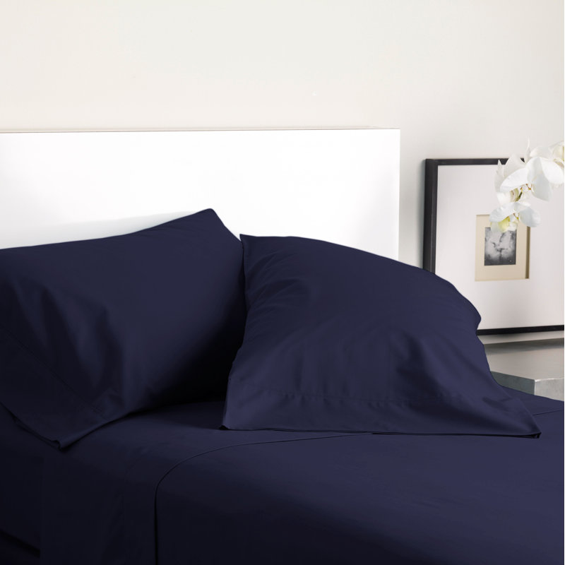 Modern Living 300 Thread Count Satin Pillowcase, Evening Blue, King
