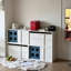 Buffet modulaire en bois massif de cerisier 62,99 po, armoire de rangement multifonctionnelle, meuble télé de salon et commode de chambre d'enfant