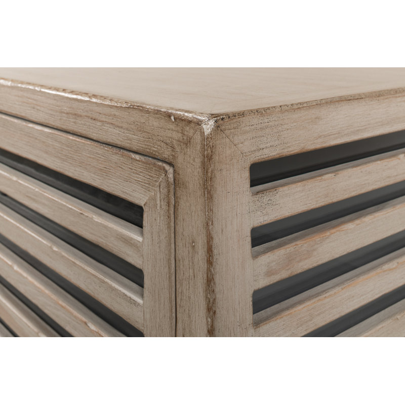 St. Nevis 92'' W Solid Wood Sideboard, Gray