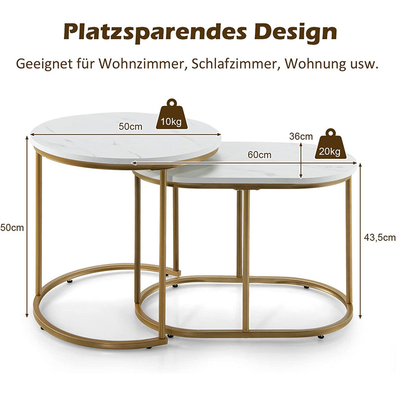 2 - Piece Living Room Table Set