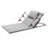 Bed Backrest Electric Adjustable, Neutral Gray Foam, 300 lbs Weight Capacity With Remote Control for Home Hospital Care