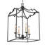 Lustre 4 lumières façon bougie en fer vieilli