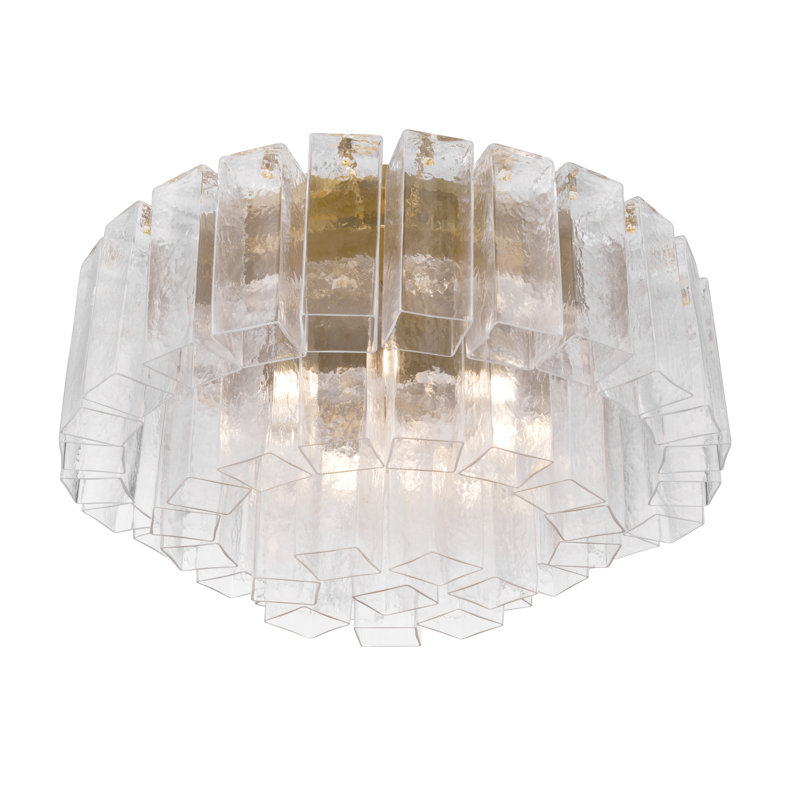 Plafonnier encastré 7 lumières Torvento, Clair