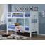 Bedales Bunk Bed with Storage Included with Built-in Ladder Included