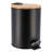 Trash Can with Bamboo Lid and Pedal, 2.5L Capacity-107927448