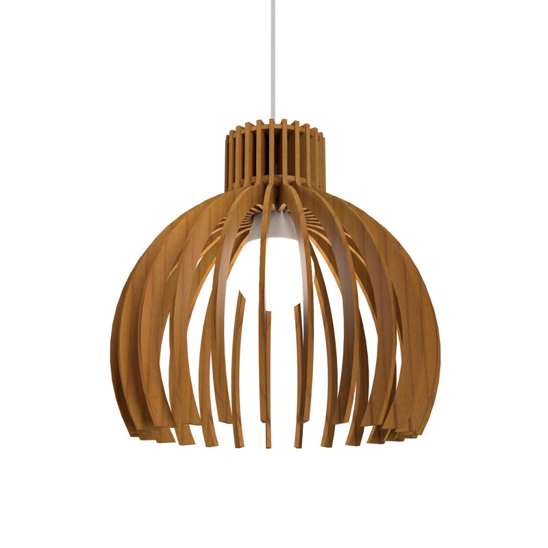 Luminaire suspendu Stecche Di Legno, H 10,14 po x l 10,53 po x P 10,53 po, Teck