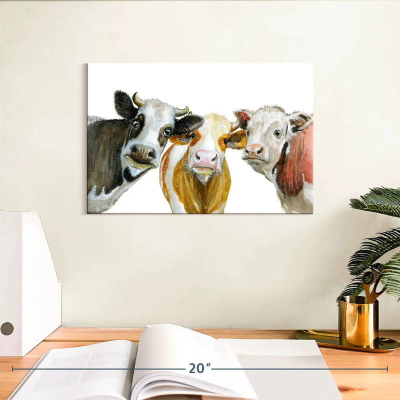 Brampt Cows, 8" H x 12" W