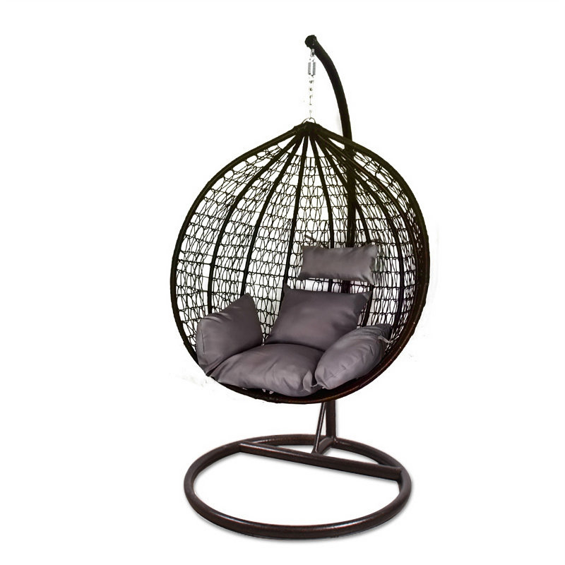 Fernelius Swing Chair with Stand, Brown, Grey