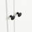 75.25'' Tall Freestanding Pantry Cabinet With Glass Door & Lattice Window, Farmhouse Display Cabinets With Storage, Hutch With Double-Action LH&RH Door, For Hallways, Livingroom Kitchen & Office,White