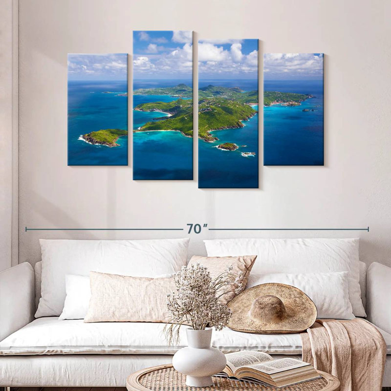 St Barth à couper le souffle, H 32 po x l 52 po