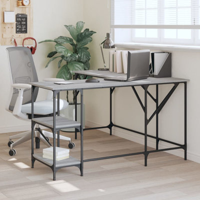 Aadvika L-Shaped Metal Base Writing Desk