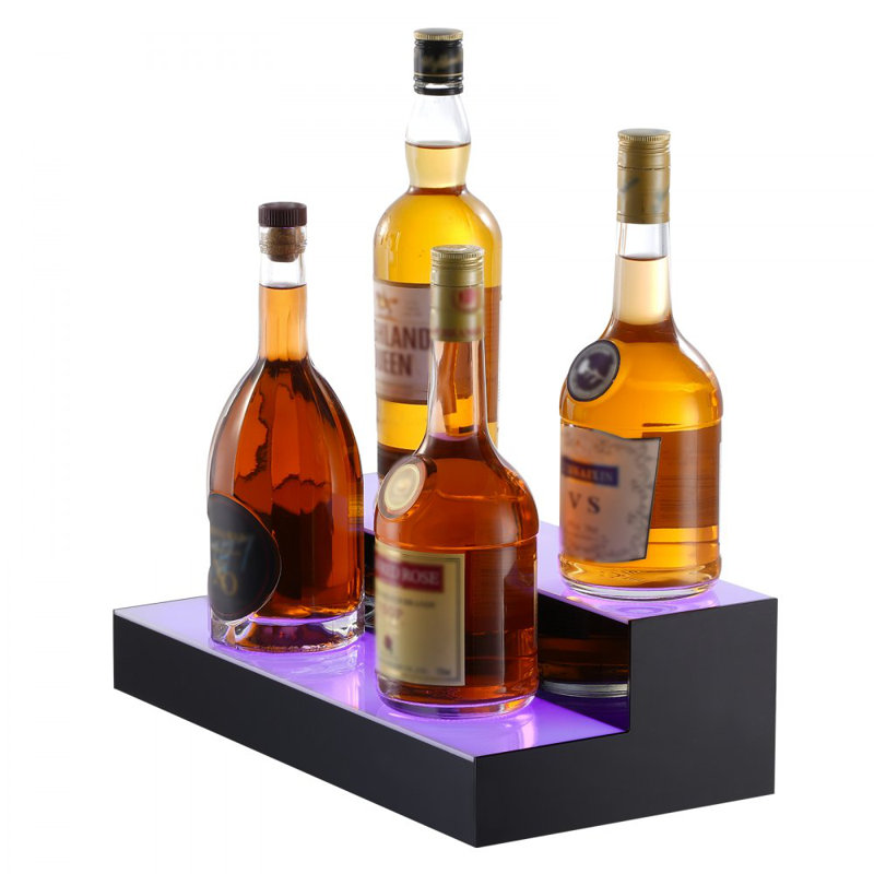 Tablette de bar à boissons alcoolisées à DEL avec contrôle des radiofréquences et de l'application 2 étapes