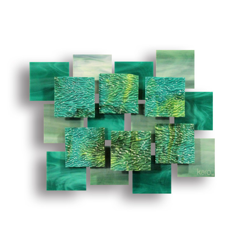 Coral Handmade Modern Abstract Wall Decor, 15" H x 19" W x 4" D