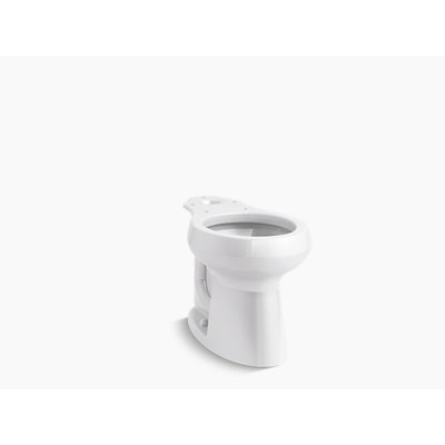 White Kohler K-5393 Comfort Height Round-Front Bowl