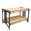 Présentoir à 2 niveaux en métal et bois 23 x 13 x 15 po Fixturedisplays® 22206