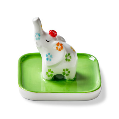 Elephant Ring Holder Multi Earthenware Everyday