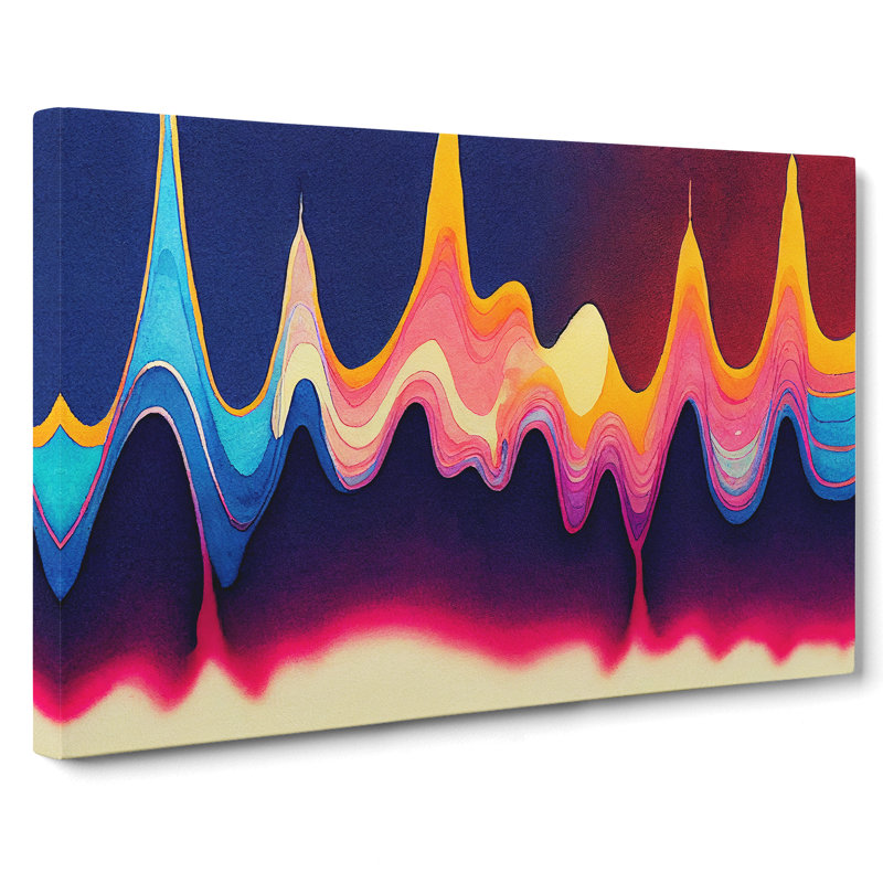 Audio Soundwave Vol.3 Abstract - Wrapped Canvas, 35cm H x 50cm W x 3cm D