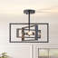 Plafonnier semi-encastré 3 lumières moderne 