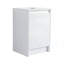 Armoire de salle de bain autoportante 20 po, portes à fermeture douce, blanc brillant (emballage KD) (meuble-lavabo seulement)