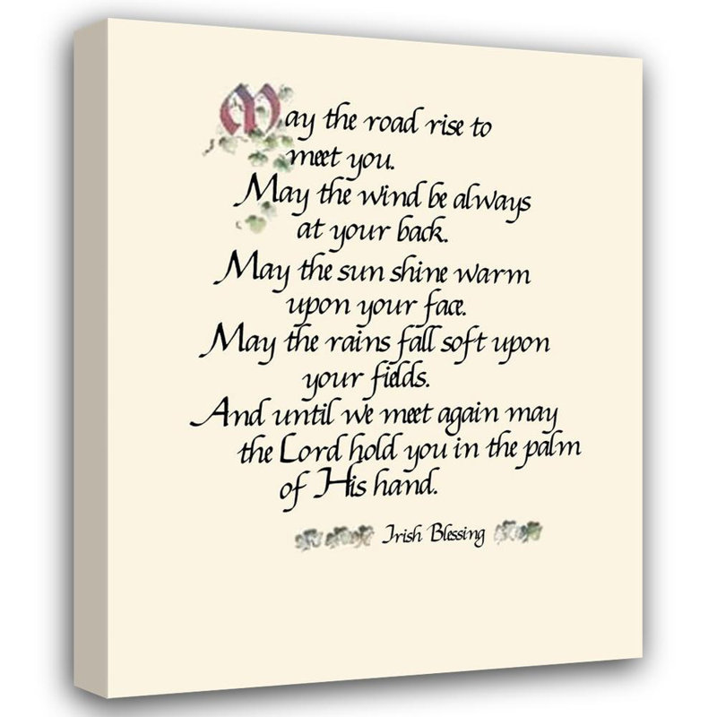 Irish Blessing, 36" H x 28" W