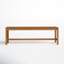 Banc en bois massif Fleur