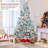 4FT Flocked Christmas Tree with Pine Cones