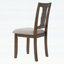 Ensemble de 2 chaises de salle à manger de style moderne Mid-Century avec coussins rembourrés et dossier haut pour plus de confort et de soutien