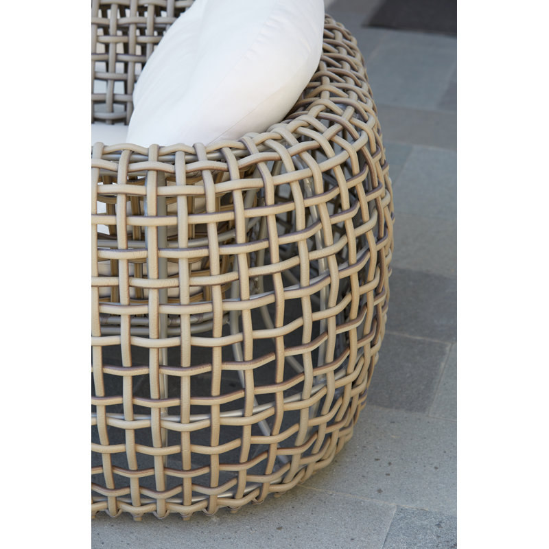 Dynasty Outdoor Lounge Chair, Canvas Canvas Sunbrella® Canvas, Kubu Mushroom