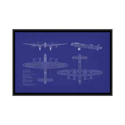 " Avro Lancaster B Mk.I Blueprint " by Michael Tompsett