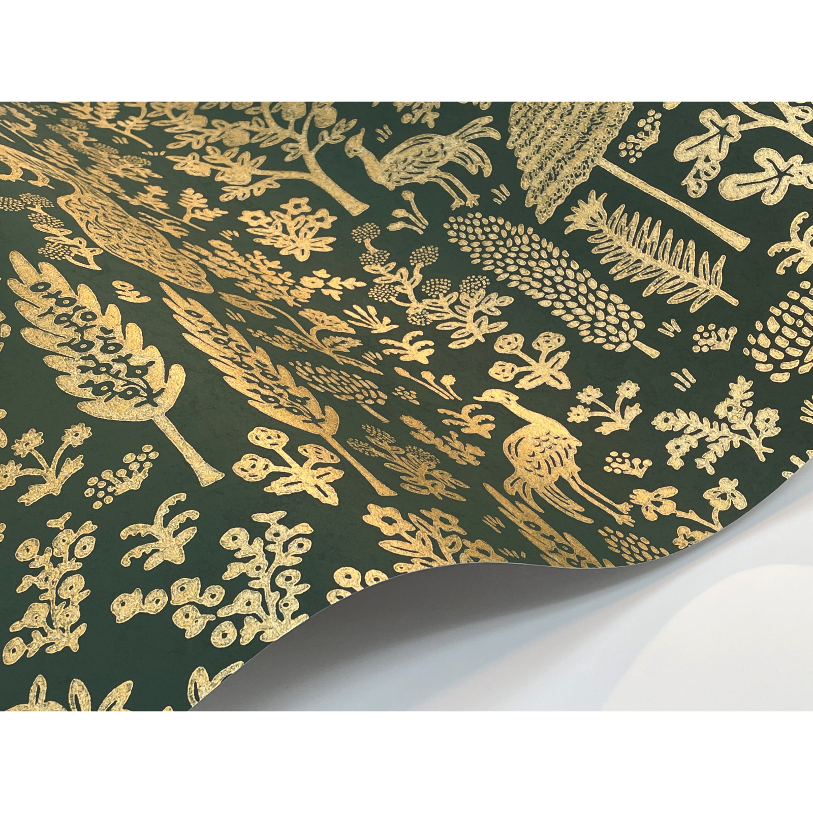 Rifle Paper Co. Menagerie Toile Wallpaper Roll, Brown