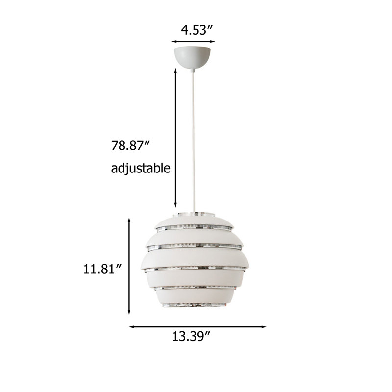 Suspension sphérique Wabi-Sabi en fer forgé et aluminium de 13,39 pouces – Design minimaliste en forme de globe pour une ambiance de chambre