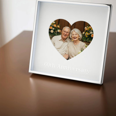 Silver Metal Picture Frame with Mat