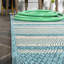 Tapis rayé turquoise / crème intérieur / extérieur Raygoza-69806850