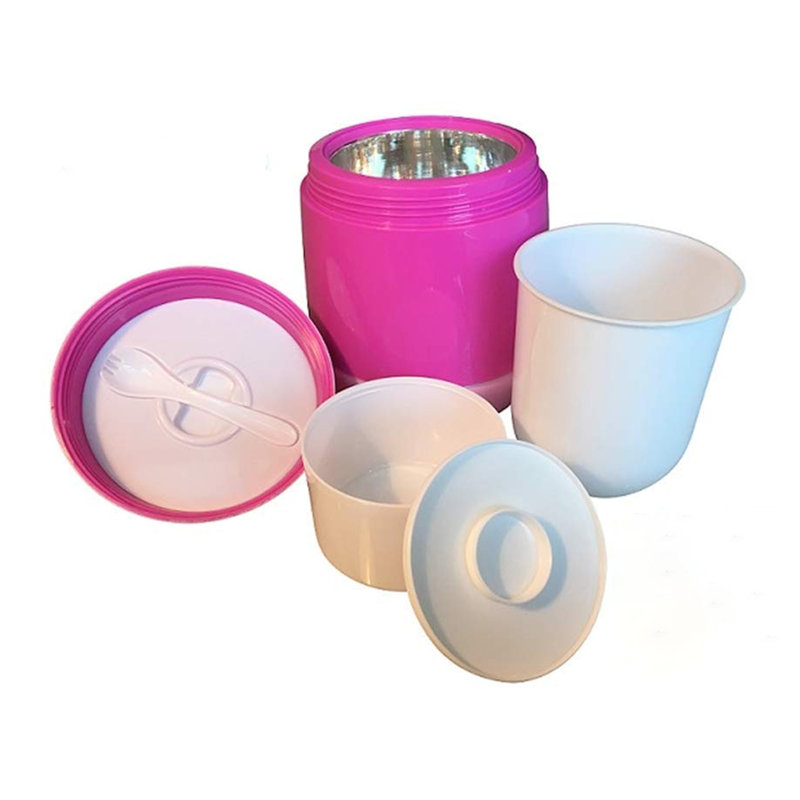 Ensemble de 2 contenants alimentaires isolés, Rose