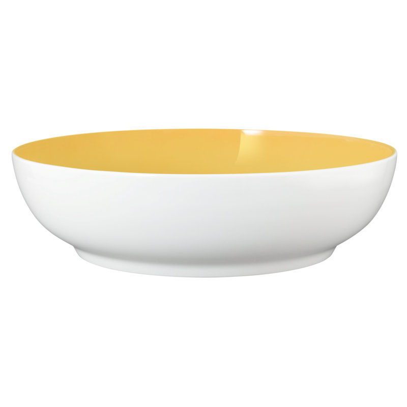White/Yellow Seltmann Weiden Food Bowl 25cm Meadow Grasses Green