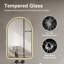 Miroir arqué 32 po x 60 po à DEL pour salle de bain