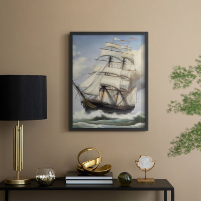 NAUTICAL Series LXIV, reproduction encadrée - bois massif