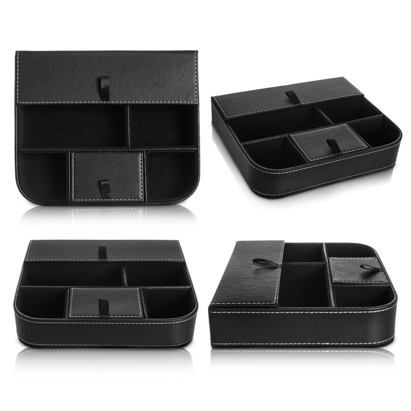 Leather Desk Organiser Set