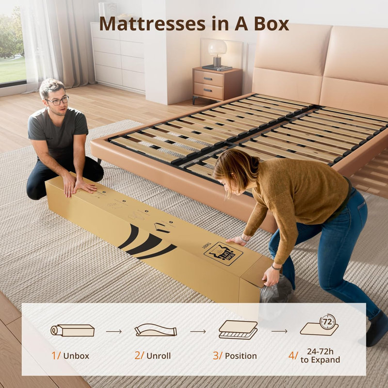 Matelas 12 po pour lit simple blanc