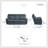 Britain 84.5" Modern & Contemporary Polished Microfiber Manual Reclining Sofa with Drop-Down Center Table with 2 Cup Holders, Tab Pull Reclining Motion & High-Density Foam over Pocket Coils-1386991676