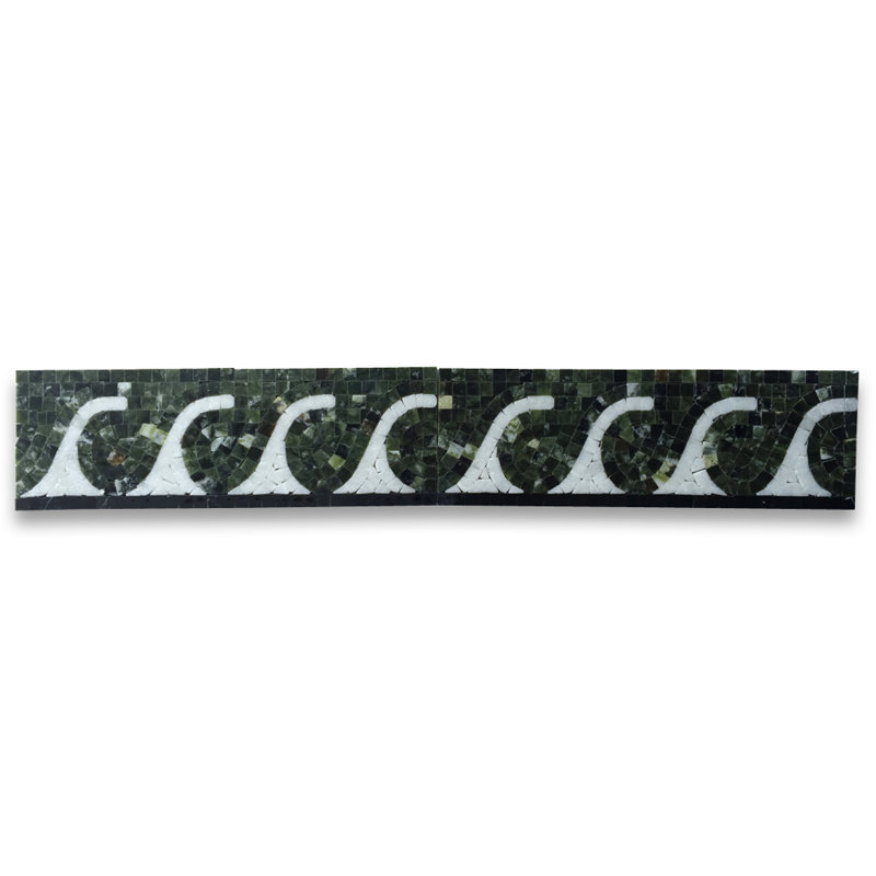 4 in. x 12 in. Marble Tile