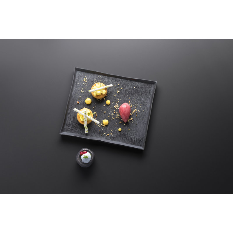 Solstice Rectangular Plate 21Cm, Black Moon