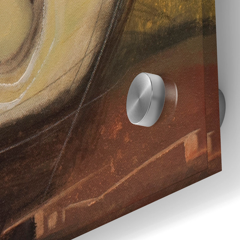«Wine Wedge And Wheel» par Tim Nyberg, H 36 po x l 36 po x P 0,2 po