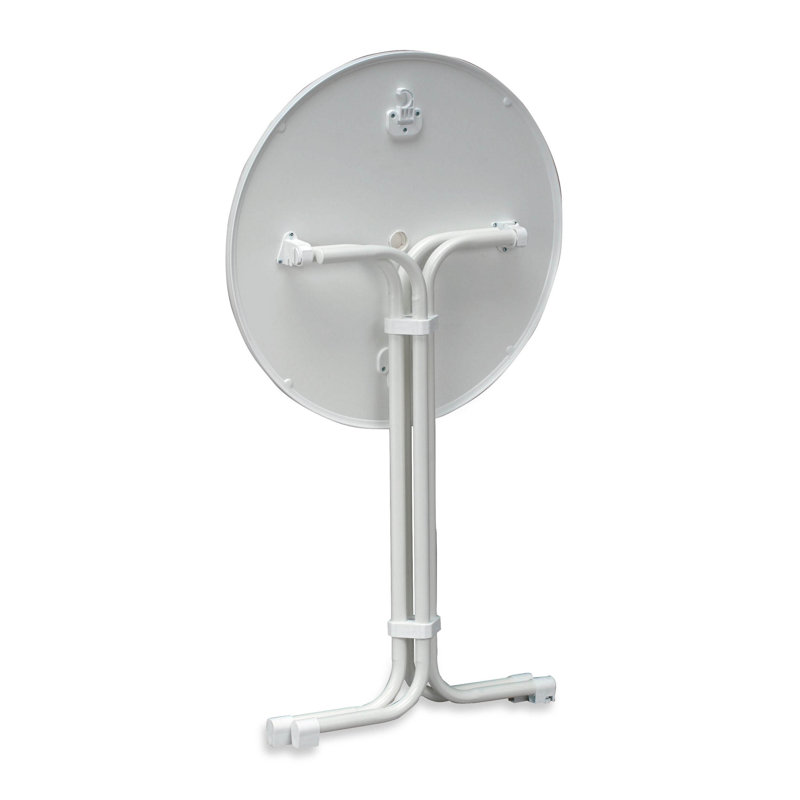 Multiflex Bar Table Round, White, 110cm H x 80cm diameter