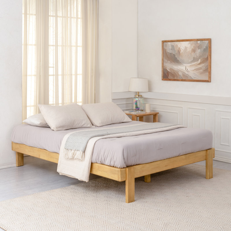 Zala Solid Wood Queen Platform Bed