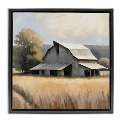"Peaceful Barn in Field", art mural sur toile flottante par Kim Allen