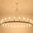 Yeraldine 24 - Light Lagre Dimmable Wagon Wheel Chandelier Farmhouse Round Vintage Candle Style Light for Living Room, Foyer, Entryway-1016390179-1066689261